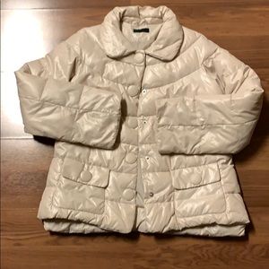 Benetton Cream Puffer Coat-10/11
